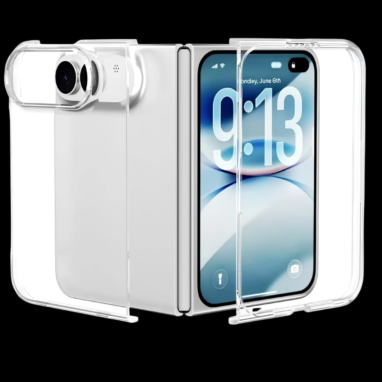CLEAR CASE FOR iPhone 18 FOLDABLE