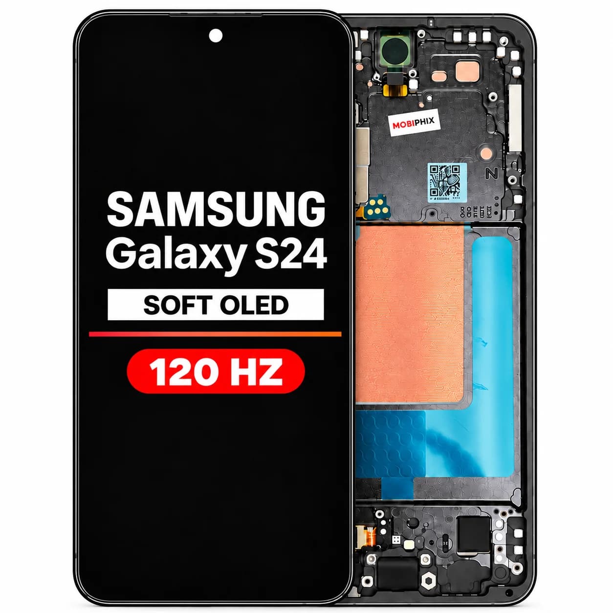 OLED Assembly Compatible For Samsung Galaxy S24 : Soft OLED 120hz : Soft OLED