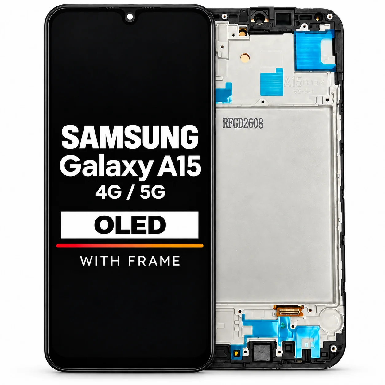 Samsung Galaxy A15 4G (A155) / A15 5G (A156) OLED Screen Assembly with Frame : OLED