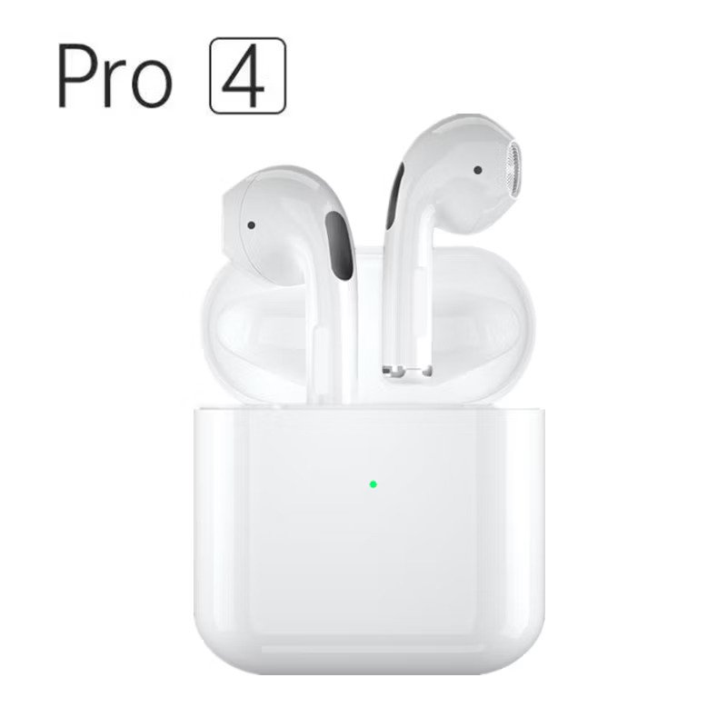Pro 4 Bluetooth Earphones Tws Hd Call Wireless Headphone
