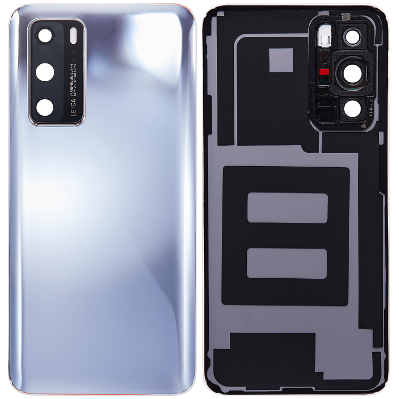 Huawei P40  Back Glass (silver) : Pulled