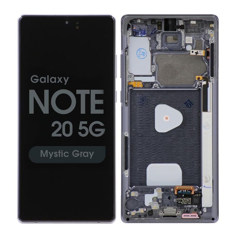 Samsung Galaxy Note 20 5g (n981/2020)) Assembly With Frame (black) - Oled