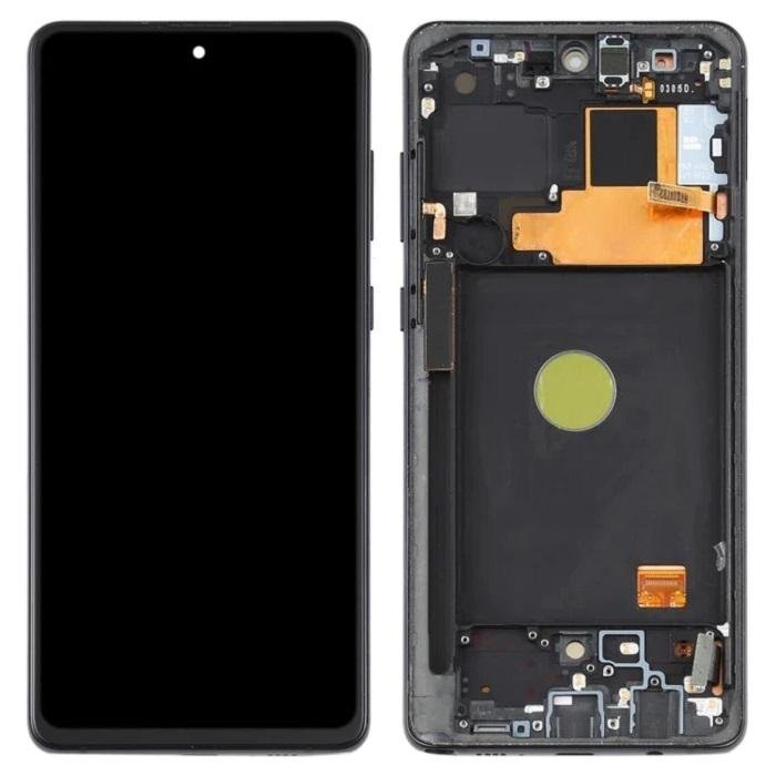 Samsung Galaxy Note 10 Lite (n770 / 2020) Assembly With Frame (black) - Oem (glass Change)