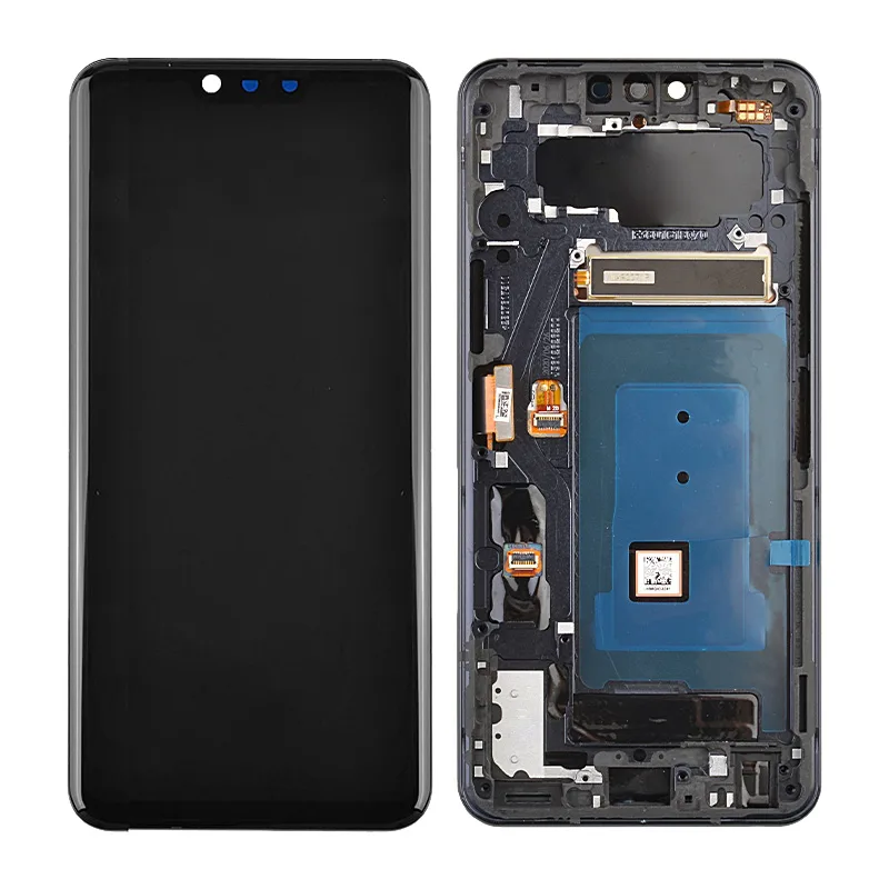 Lg G8 Thinq Lcd With Frame : Pulled (grade A) Aurora Black