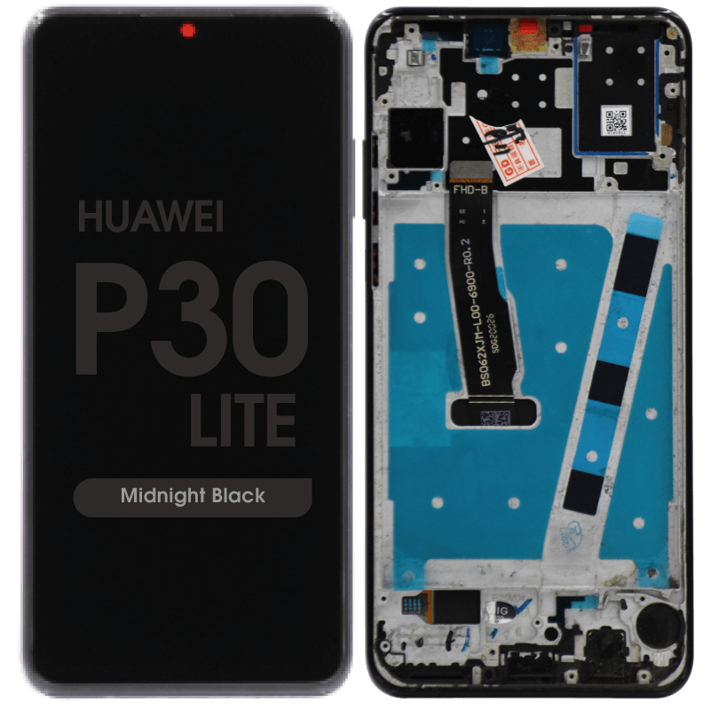 Huawei P30 Lite Lcd With Frame  (black) – Pulled (grade A)