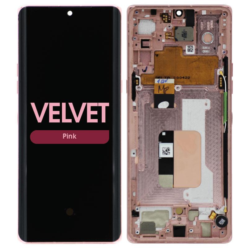 Lg Velvet 5g Lcd With Frame : Pulled (grade A) Pink