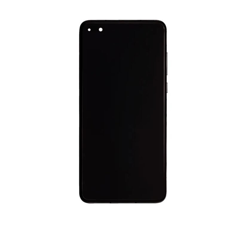 Huawei P40 Assembly With Frame (black) - Oem (glass Change)