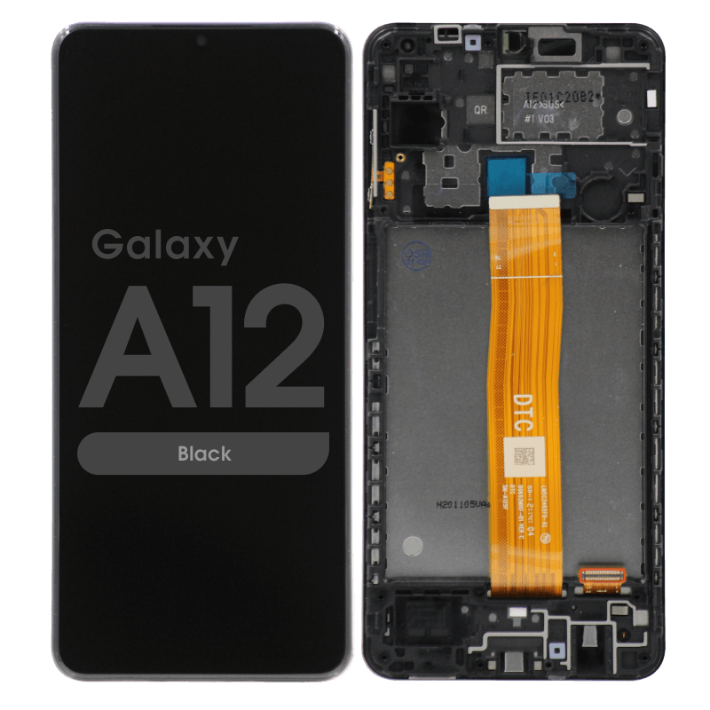 Samsung Galaxy A12 (a125 / 2020) Assembly With Frame (black) – Pulled(grade C )