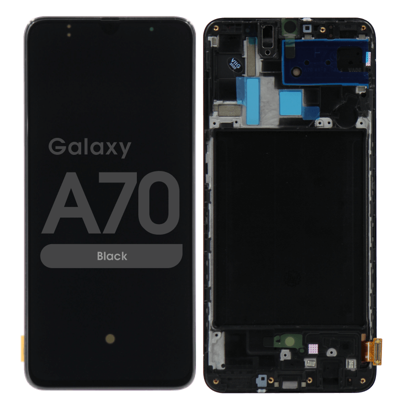 Samsung Galaxy A70 (a705 / 2019)  Assembly With Frame -  Pulled (grade A) Low Shadow