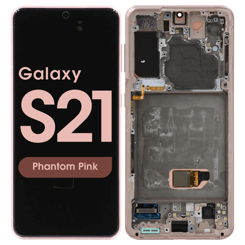 Samsung Galaxy S21 5G Assembly With Frame - Pulled (A Grade) Low Shadow