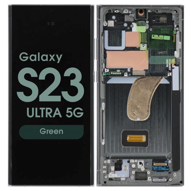 Samsung Galaxy S23 Ultra 5g Assembly With Frame (green) – Service Pack