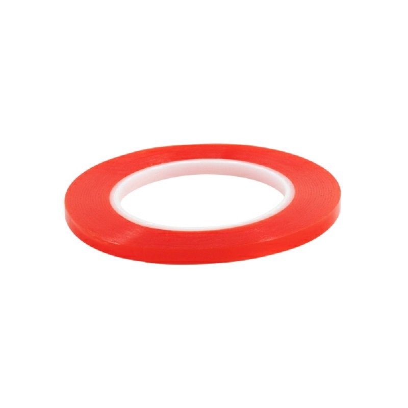 Double-Sided Polyester Red Tape (7mm x 25m)