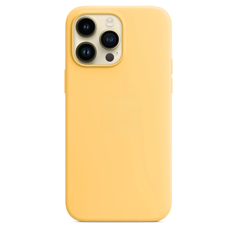 Silicone Case For Iphone 14 Pro Max - Dark Yellow