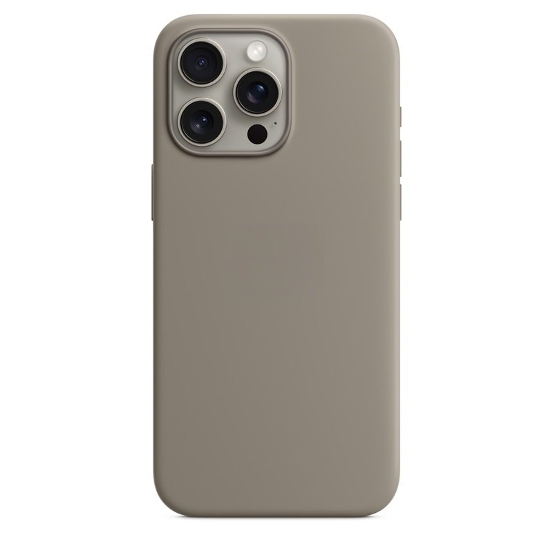 Silicone Case For Iphone 16 - Natural Titanium