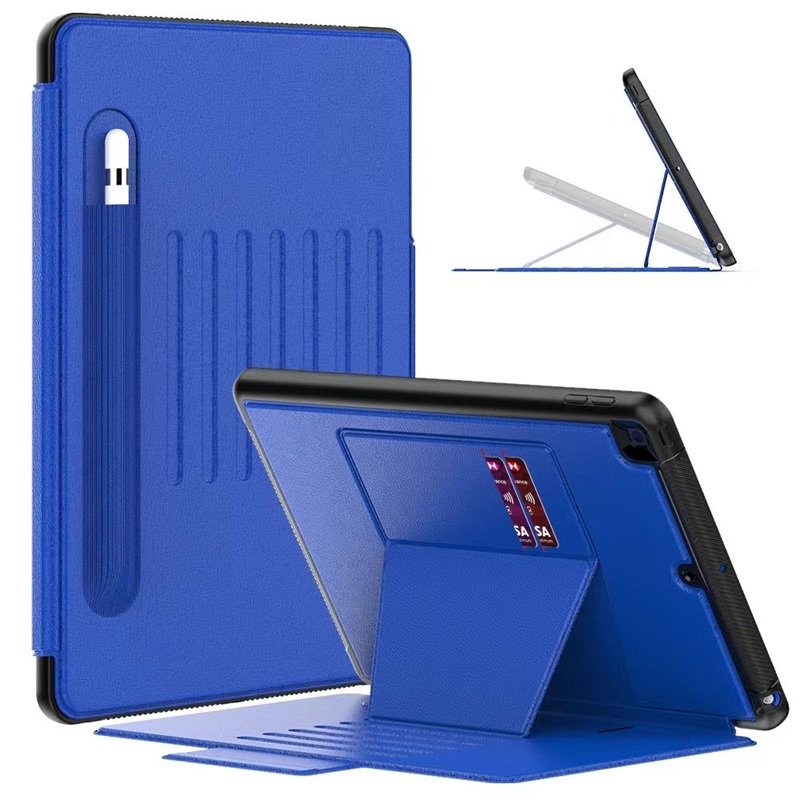 Magnetic Smart Stand Case Luxury Leather Cover For Ipad Air11 (2024)- Blue