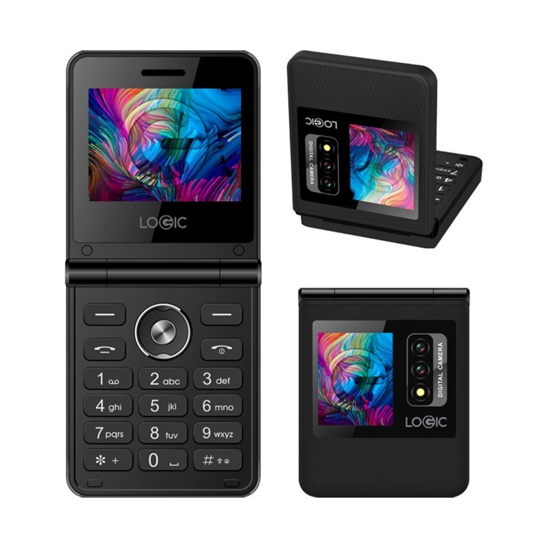 Logic Z1L 4G Dual Screen Flip Phone - Brand New