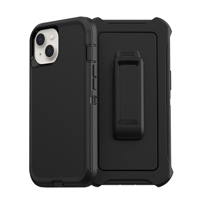 Ottr Hard Clip Case With Back Clip For Iphone 14 - Black