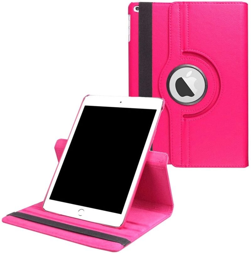 360 Rotating Case For Apple Ipad 9.7 - Hot Pink