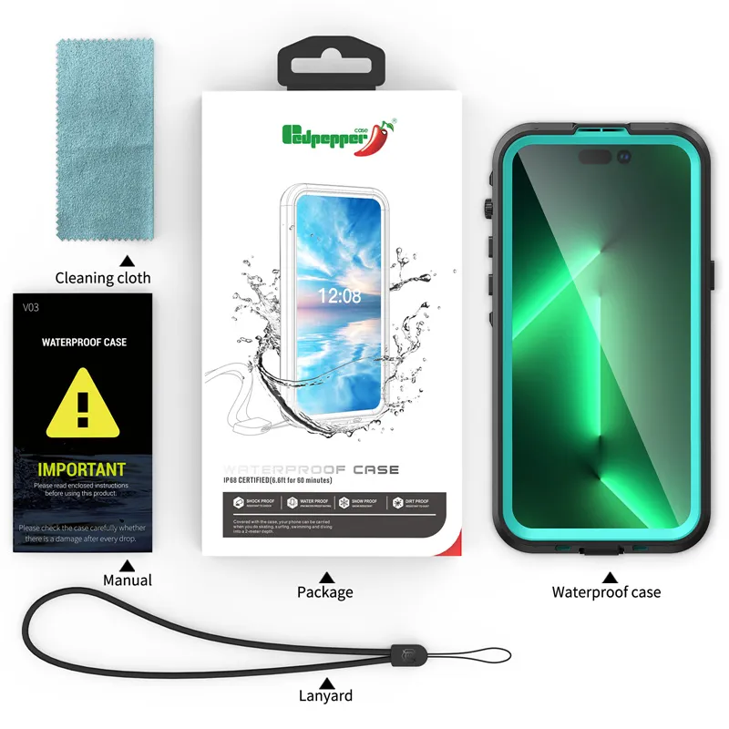 REDPEPPER IP68 WATERPROOF MAGSAFE PHONE CASE FOR IPHONE 13 PRO MAX