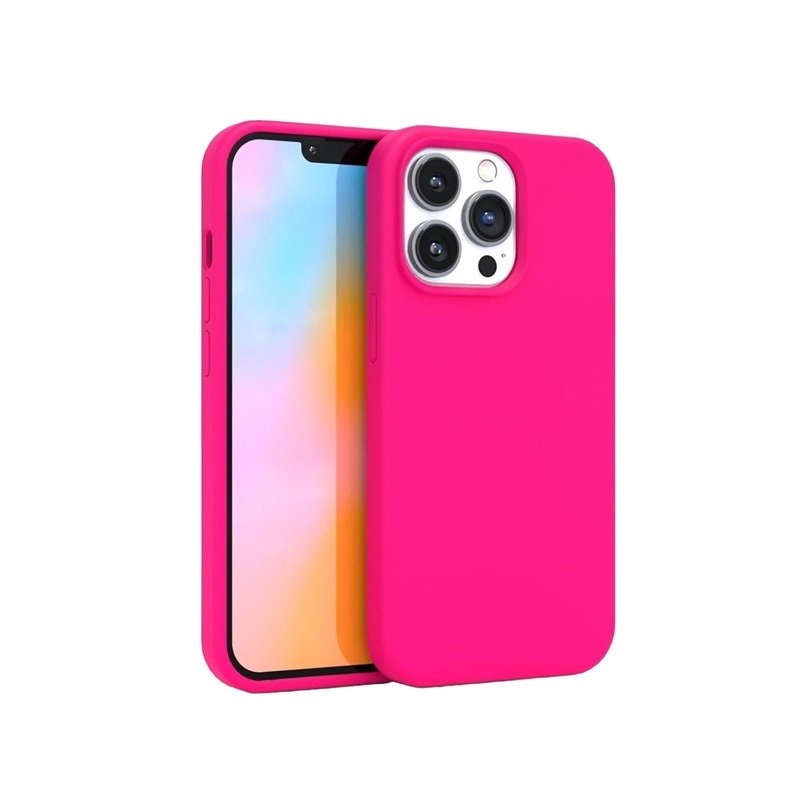 Silicone Case For Iphone 14 Pro Max - Hot Pink