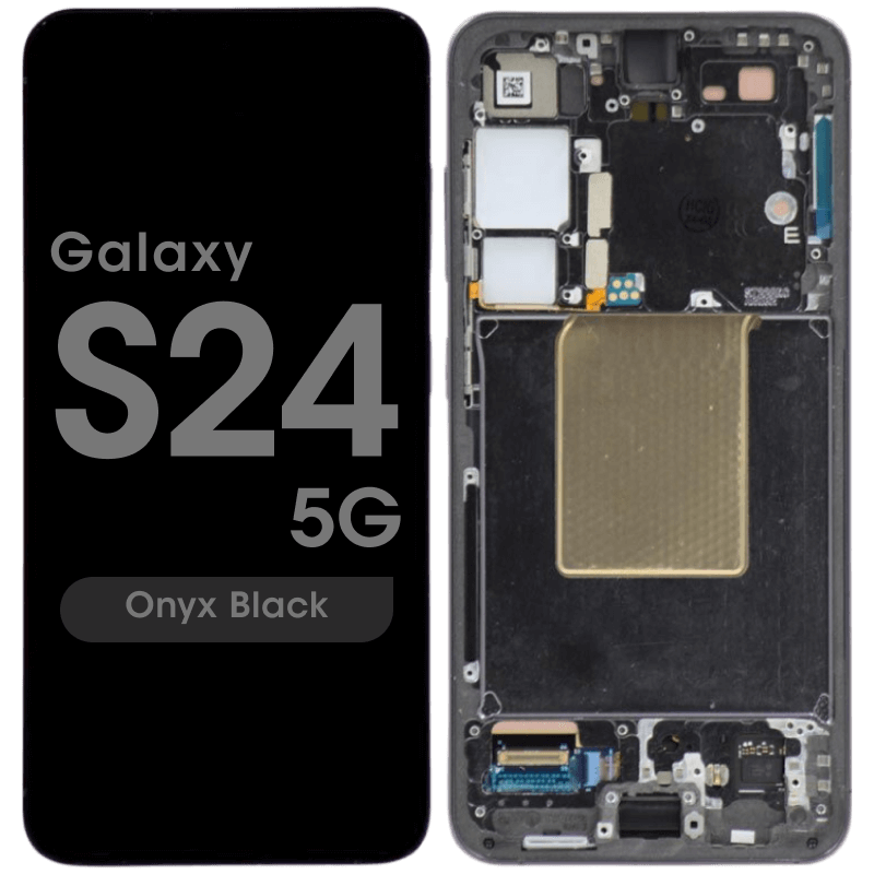 Samsung Galaxy S24 5g Assembly With Frame ( Phantom Black ) - Pulled ( Grade B )