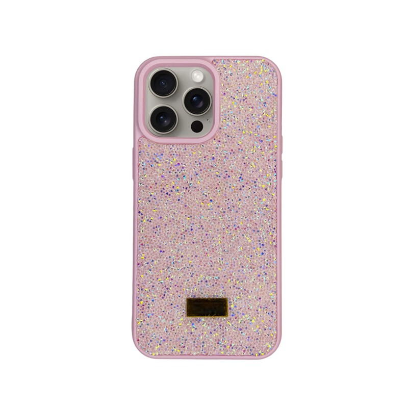 GLITTER AND SPARKLING DIAMONDS FOR IPHONE 15 PRO -  LILIAC PURPLE