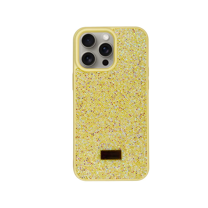 GLITTER AND SPARKLING DIAMONDS FOR IPHONE 14 PRO MAX -  YELLOW