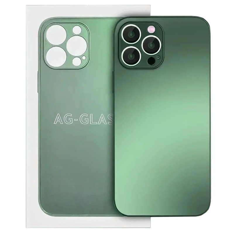 AG GLASS CASE FOR IPHONE 12 PRO MAX - FOREST GREEN