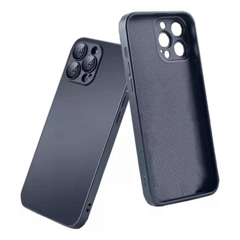 AG GLASS CASE FOR IPHONE 12 PRO MAX - GRAPHTE/BLACK