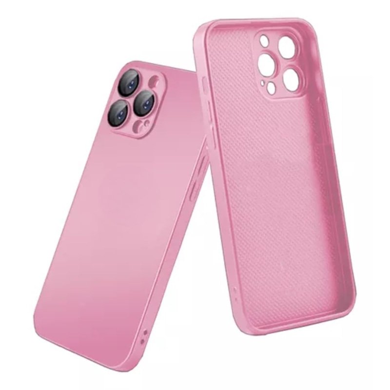 AG GLASS CASE FOR IPHONE 15 PRO - PINK