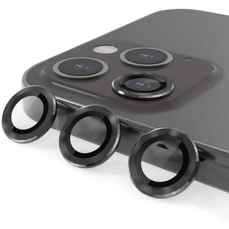 CAMERA LENS SHIELD FOR IPHONE 16/16 PLUS - BLACK