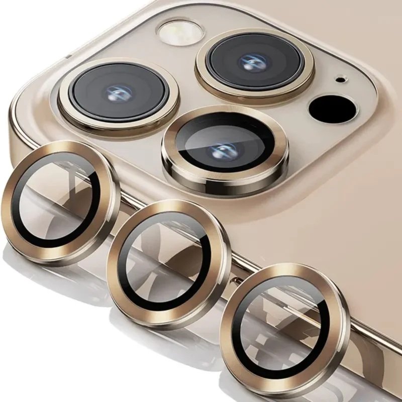 CAMERA LENS SHIELD FOR IPHONE 14 PRO / 14 PRO MAX - GOLD