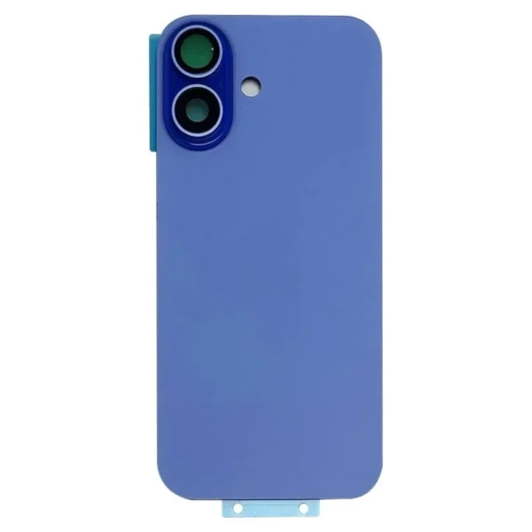 Back Glass With Camera Lens For Apple Iphone 16 Plus With Magsafe Plate : Ultramarine