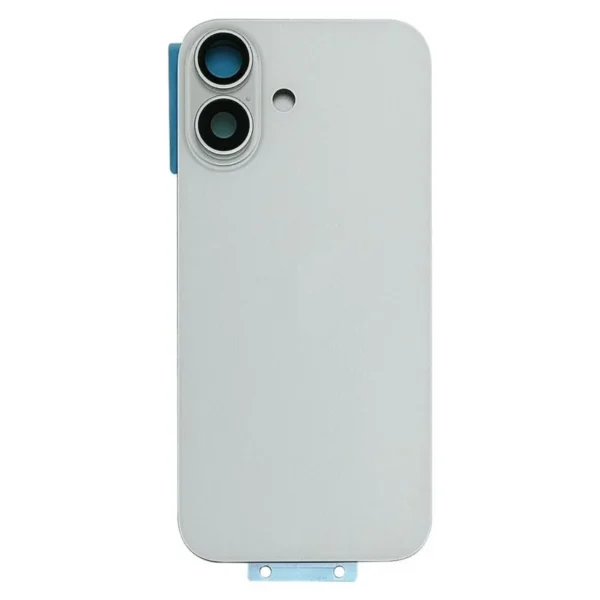 Back Glass With Camera Lens For Apple Iphone 16 Plus With Magsafe Plate : White