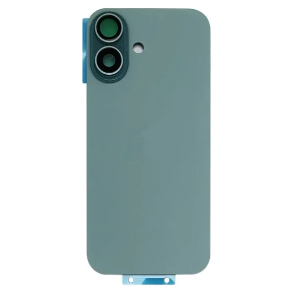 Back Glass With Camera Lens For Apple Iphone 16 With Magsafe Plate : Teal