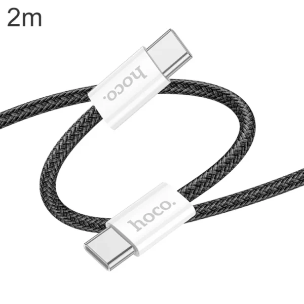 Hoco Type C To Type C Cable 2m X104- Black