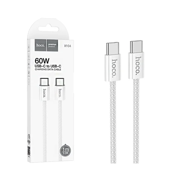 Hoco Type C To Type C Cable 1m X104- Black