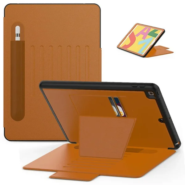 Magnetic Smart Stand Case Luxury Leather Cover For Ipad Air13 (2024)- Brown