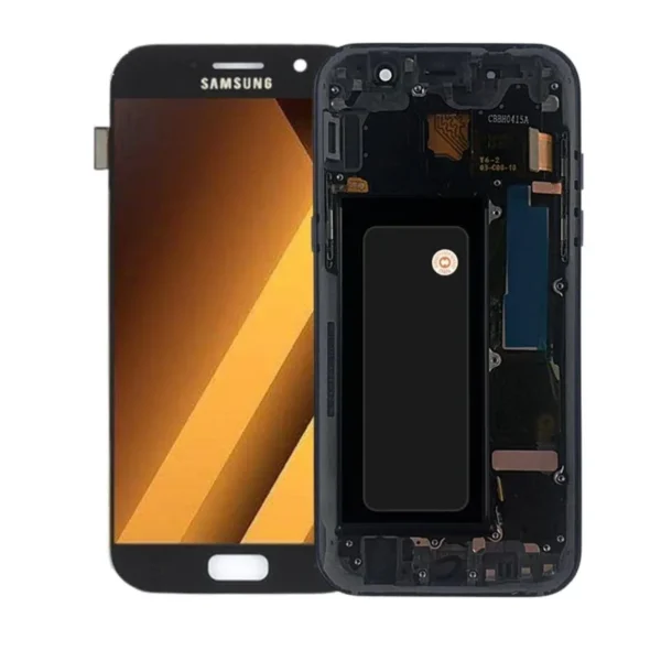 Samsung Galaxy A5 (a520 / 2017) Assembly With Frame (black) - Oem (glass Change)