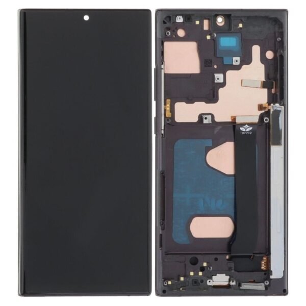 Samsung Galaxy Note 20 5g (n981/2020)) Assembly With Frame (black) - Oem (glass Change)