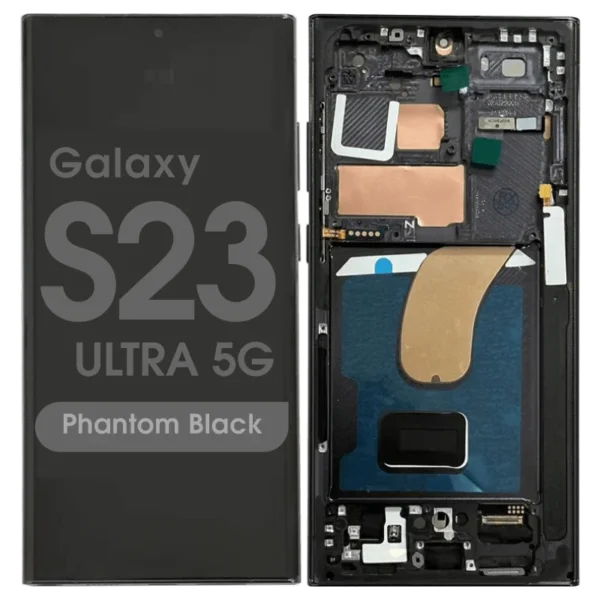 Samsung Galaxy S23 Ultra 5g  Assembly With Frame (phantom Black) - Oled