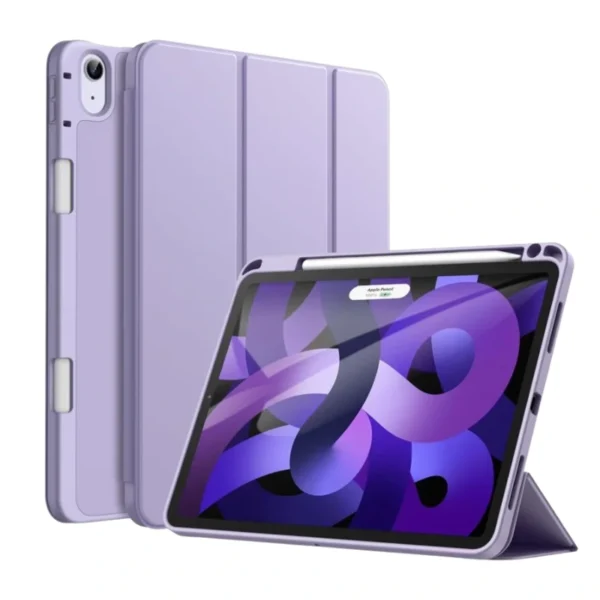 Smart Case With Pencil Holder For Ipad Air 11 2024, Ipad Air 2022, Ipad Air 4 2020 - Purple