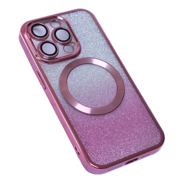 TPU GLITTER MAGSAFE CASE FOR IPHONE 13 PRO MAX - PINK