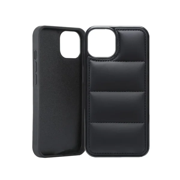 TPU PUFFER NF  DESIGN FOR IPHONE 13 PRO MAX (SWOOSH  - BLACK