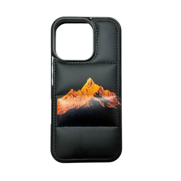 TPU PUFFER NF  DESIGN FOR IPHONE 16 (EVEREST ) - BLACK