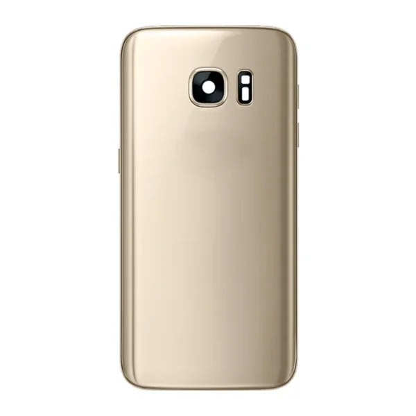 Back Glass For S7 (gold) - Premium