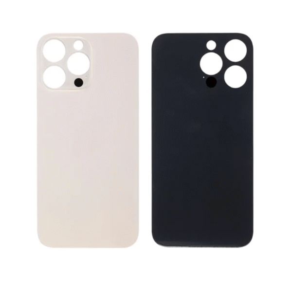 Back Glass For Apple Iphone 14 Pro With Large Camera Hole : Gold