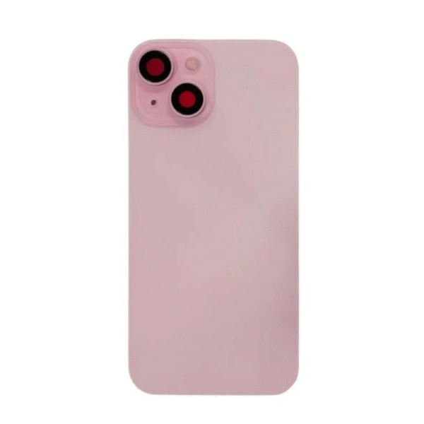 Back Glass For Apple Iphone 15 With Magsafe Plate  : Pink