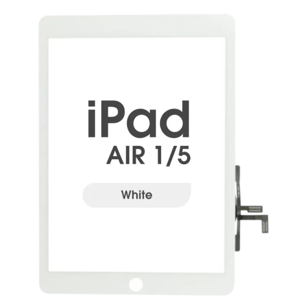 Digitizer With Home Button Pre-installed Compatible For Ipad Air / Ipad 5 (2017) – Premium - White