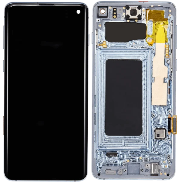 Samsung Galaxy S10 Assembly With Frame (prism Blue)  Pulled (a Grade)